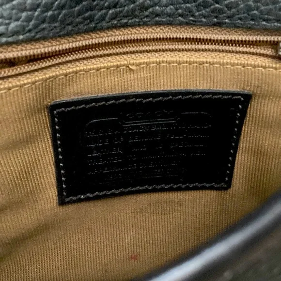 Coach - Black Leather Coach Bag - Picture 7 of 7